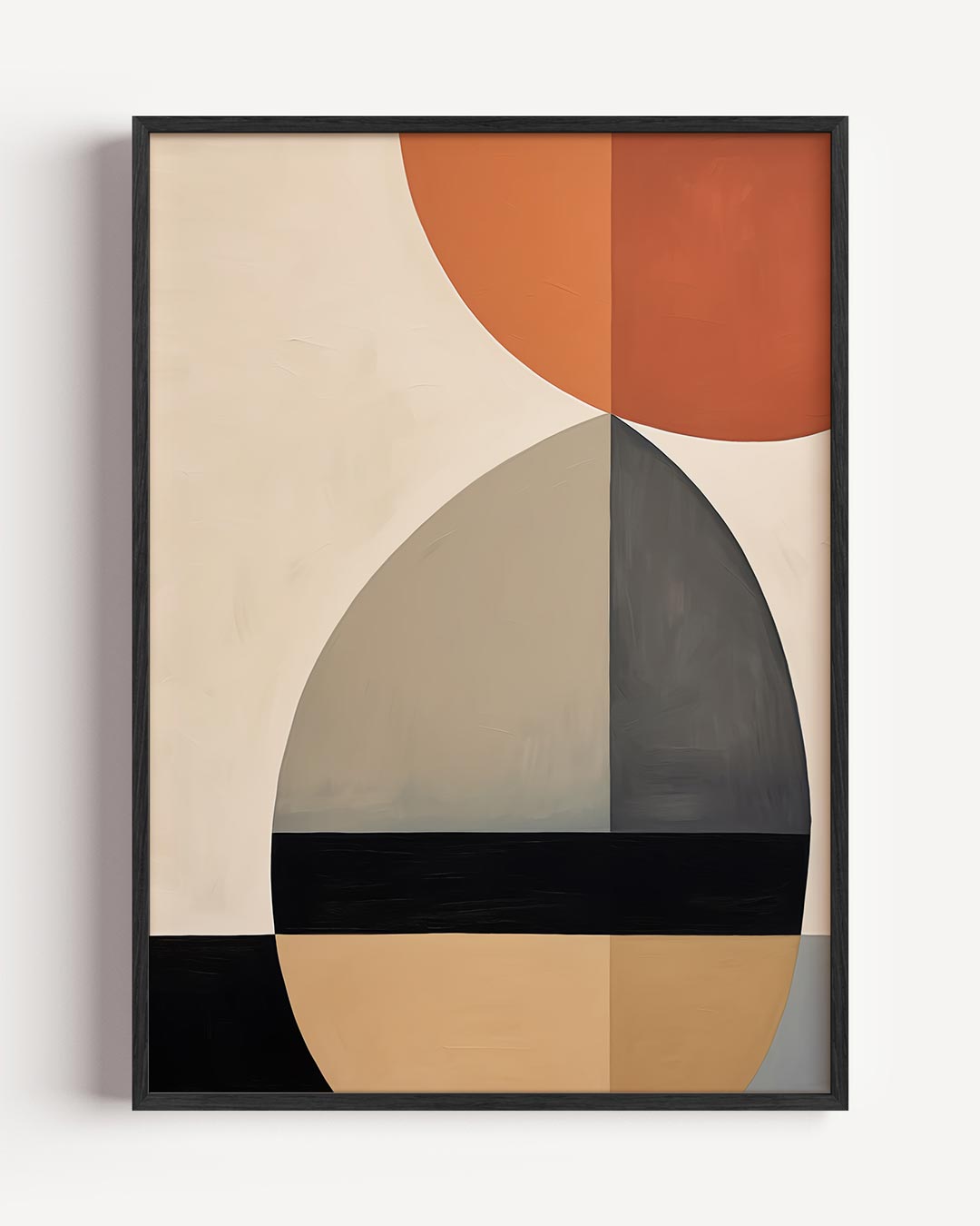 Modern Minimalisme Abstracte – kleurrijke abstracte portret poster als wanddecoratie