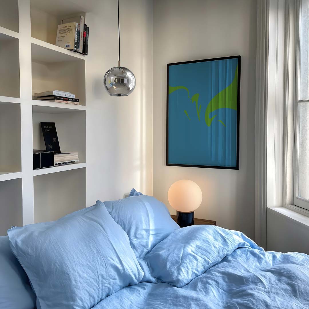 Natuurlijke Flow – staande kleurrijke abstracte wanddecoratie van WallArtistic