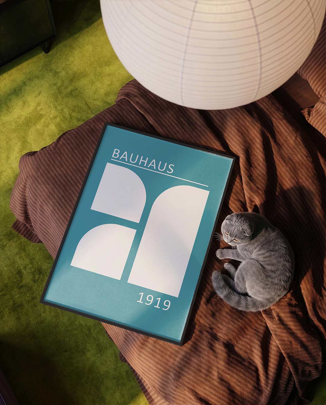 Vorm en balans – moderne Bauhaus wandkunst als poster