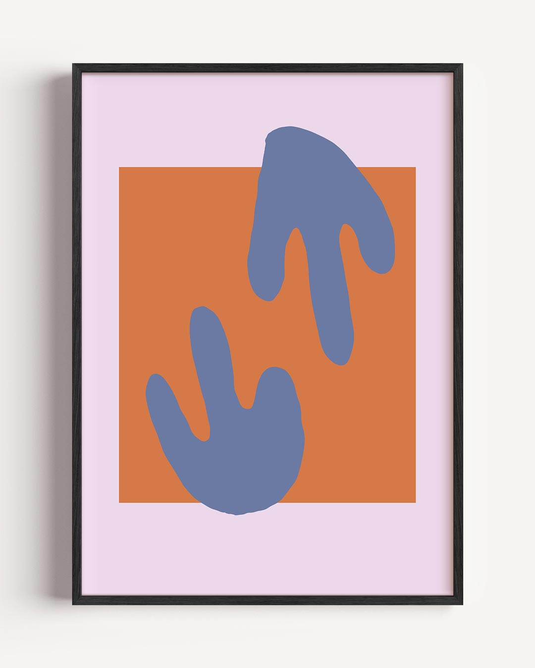 Vrolijke Abstracte Kunstposter – kleurrijke abstracte portret poster als wanddecoratie