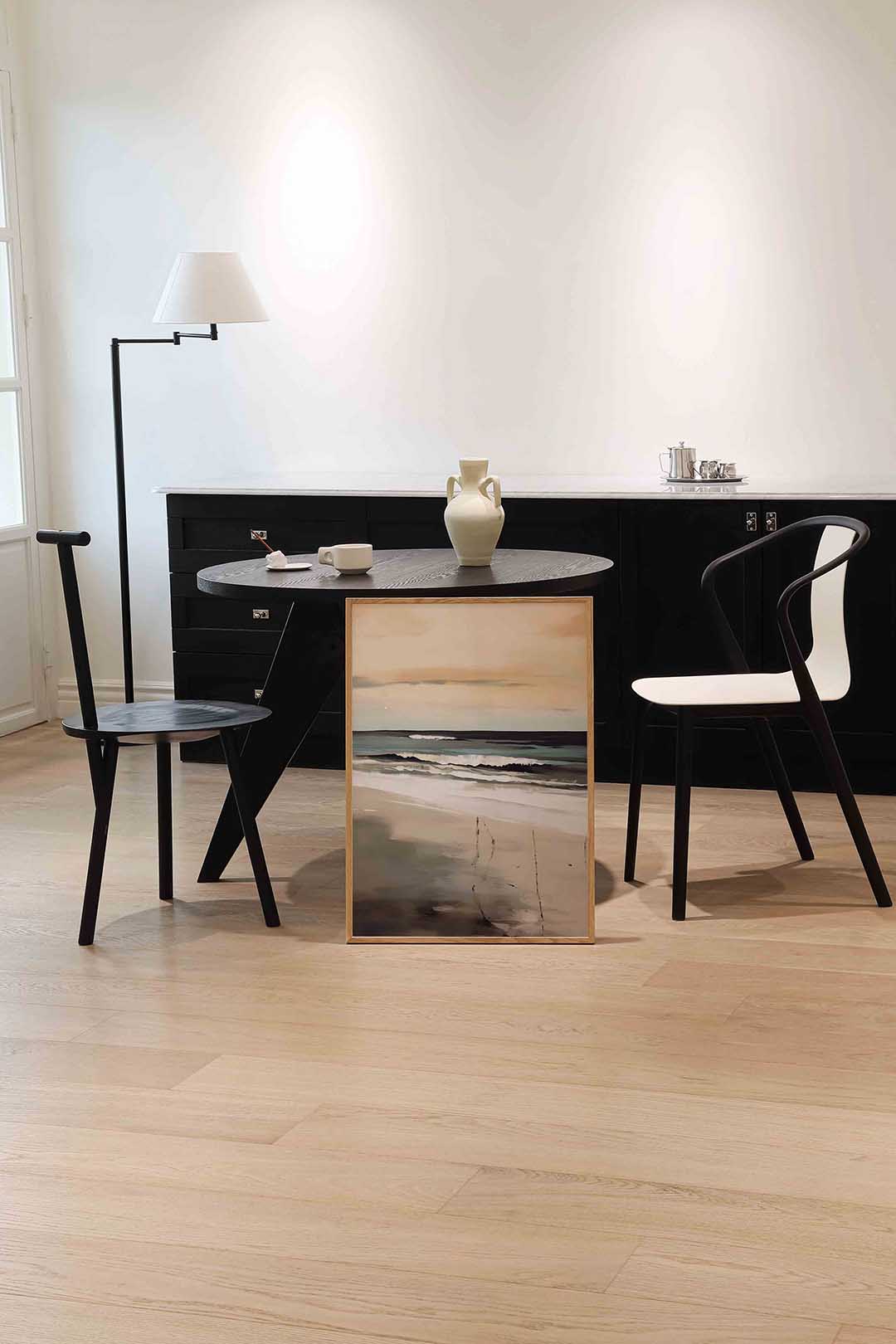 Strand en golven – abstracte wandkunst als portret poster