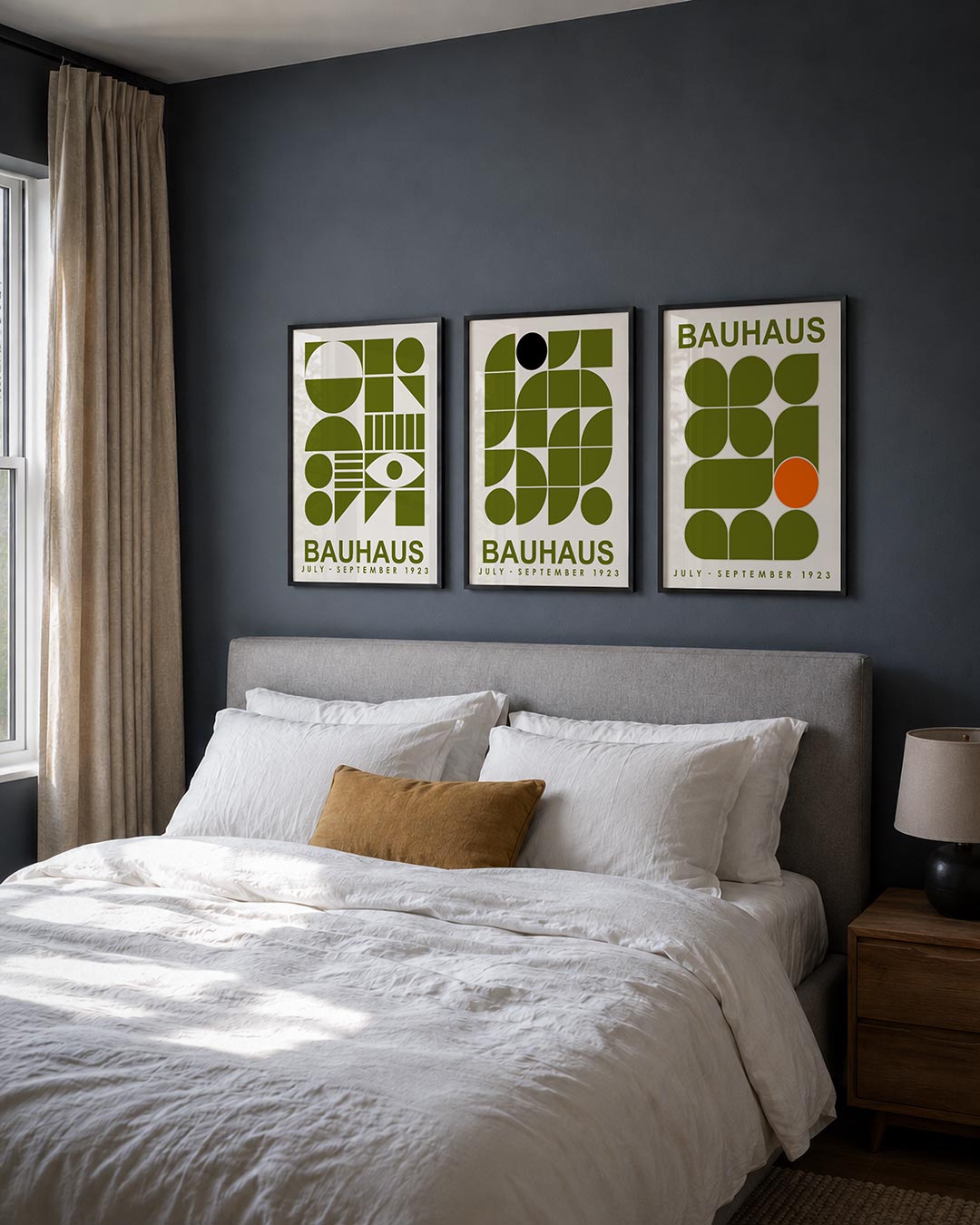 Vormen en vlakken posterset – derde productweergave – deze posterset in drie delen toont een speelse combinatie van cirkels