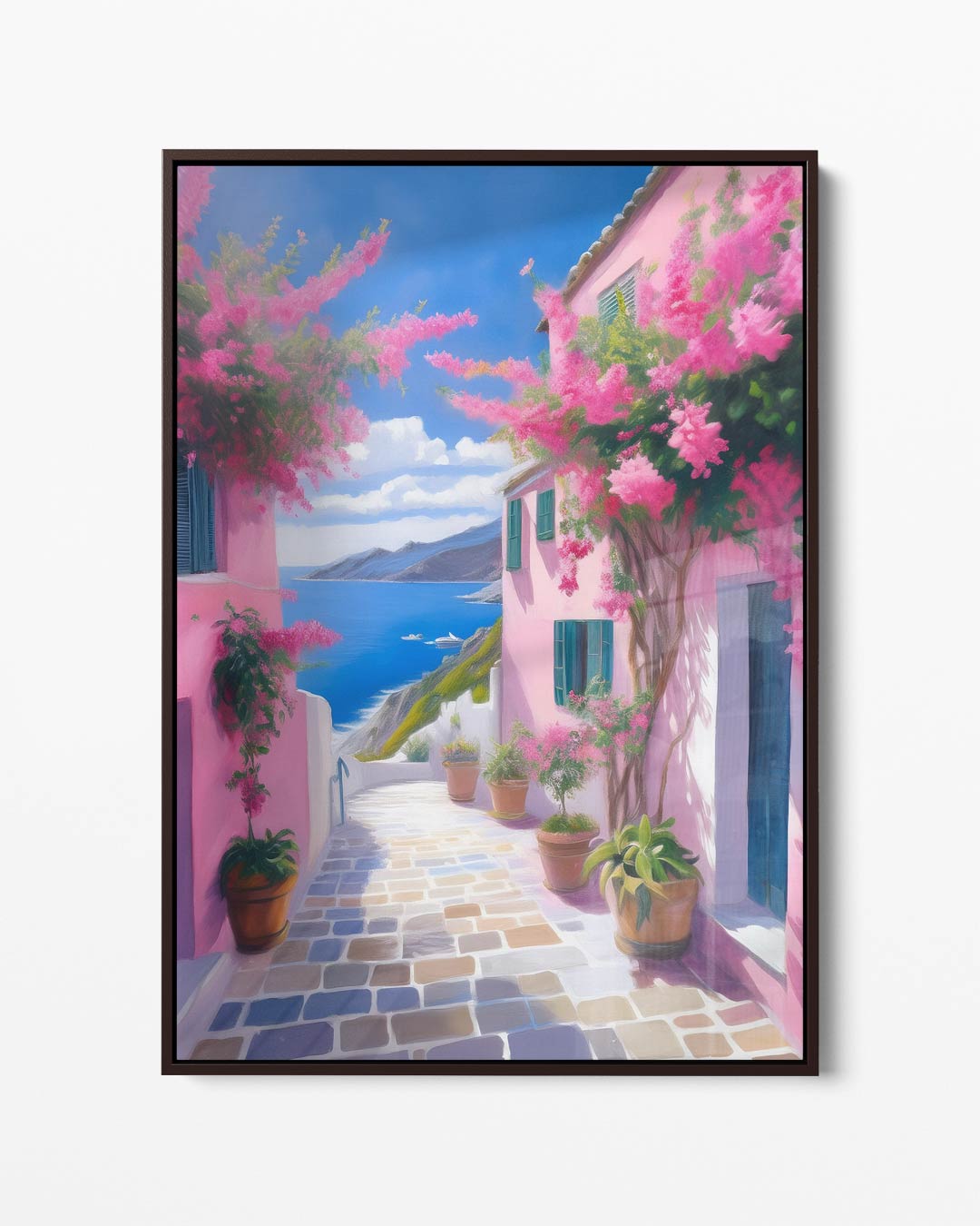 Mediterraans Paradijs – portret kunstwerk als wanddecoratie
