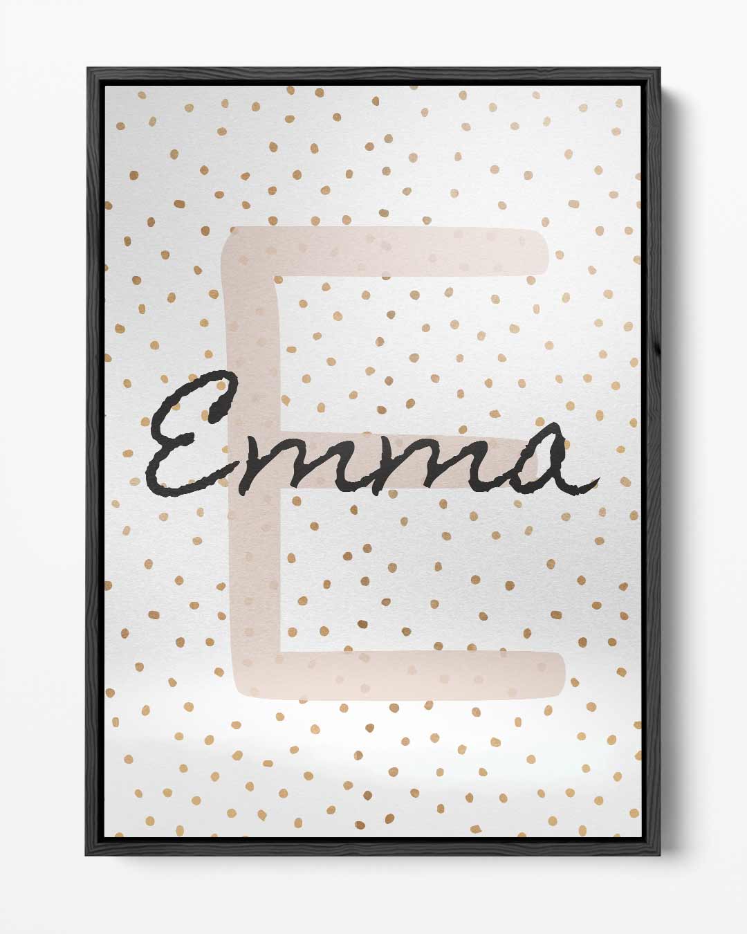 Emma's Puntige Puntjes – portret kunstwerk als wanddecoratie