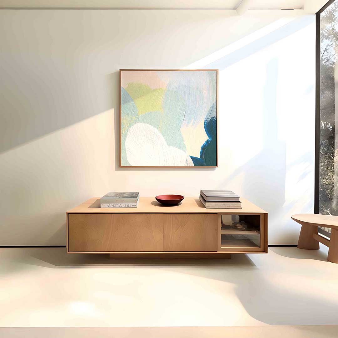 Abstracte vormen – vierkante schilderkunst wanddecoratie van WallArtistic