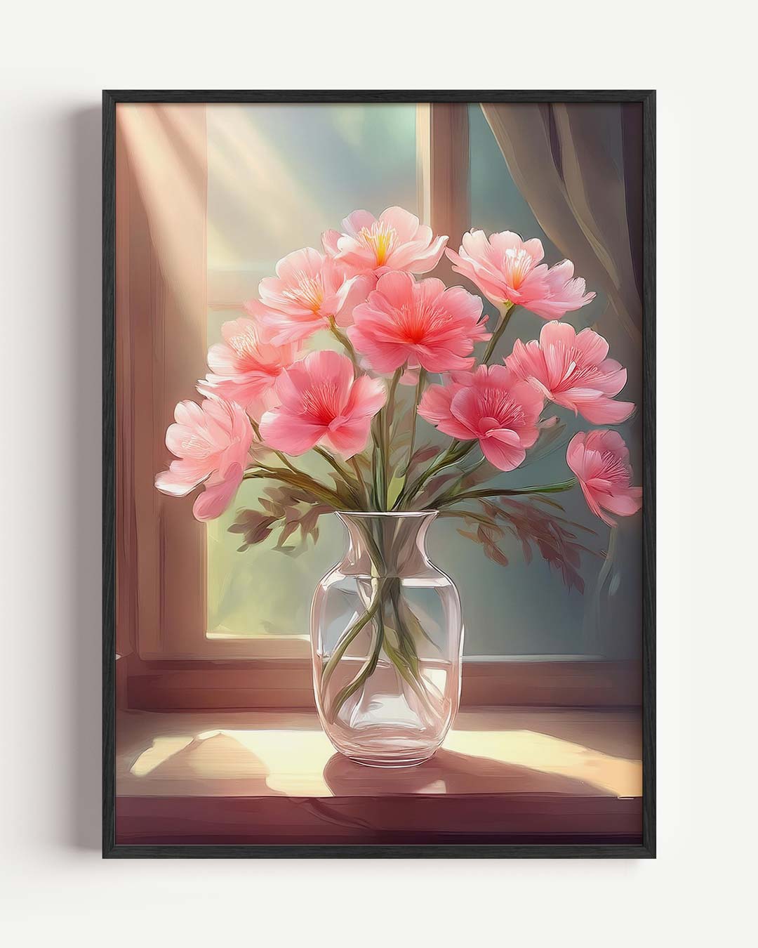 Zonnige Bloemenpracht – bloemen portret poster als wanddecoratie
