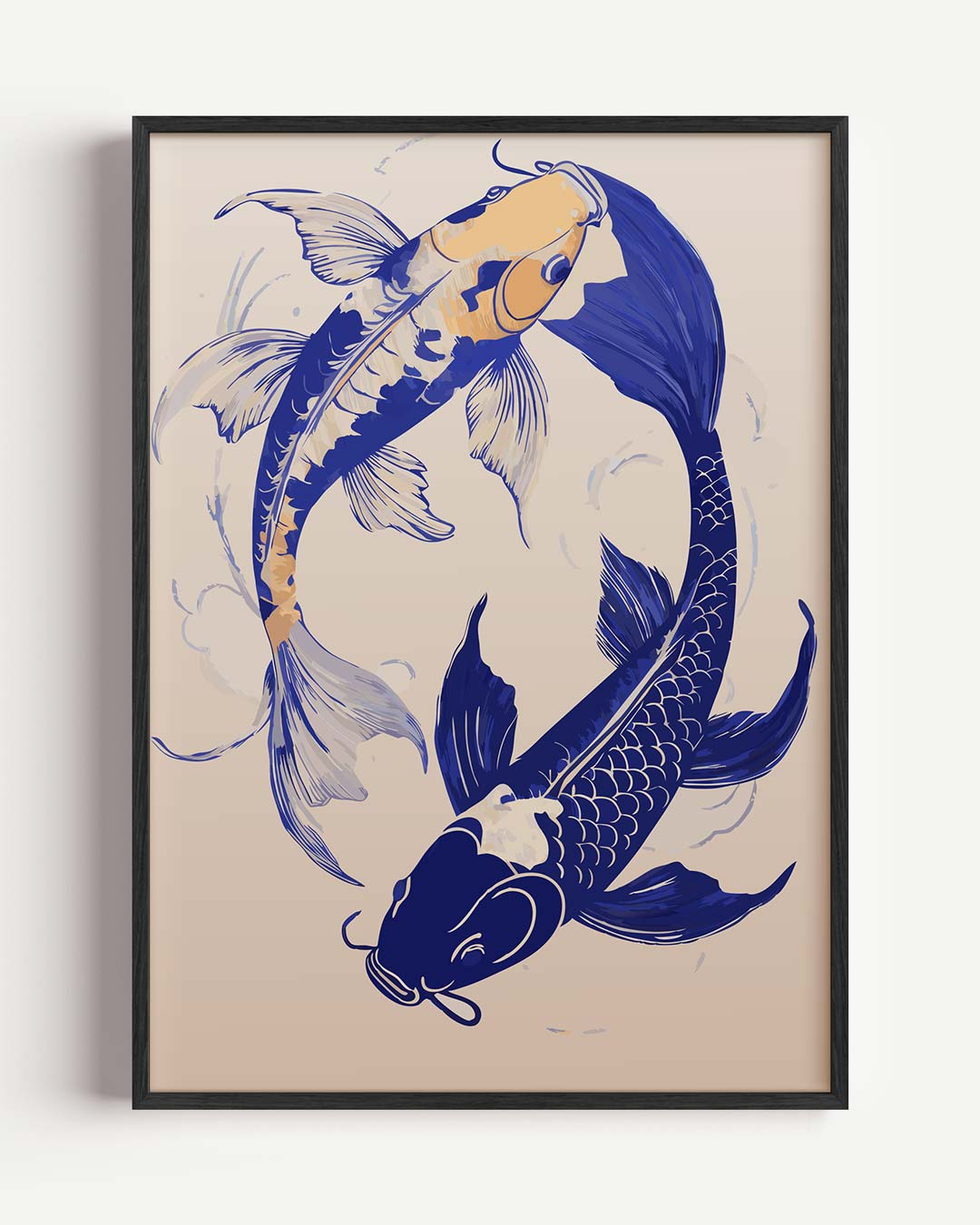 Elegante Koi Karper – dieren portret poster als wanddecoratie
