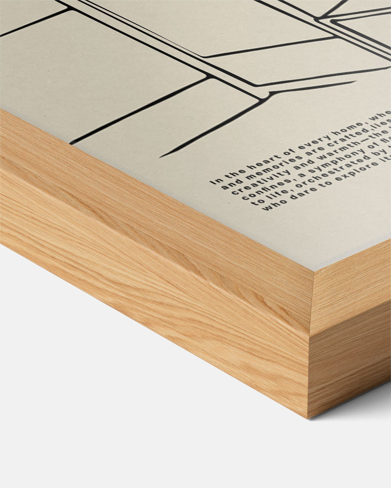 Minimalistische Keukenposters – staande keuken wanddecoratie van WallArtistic
