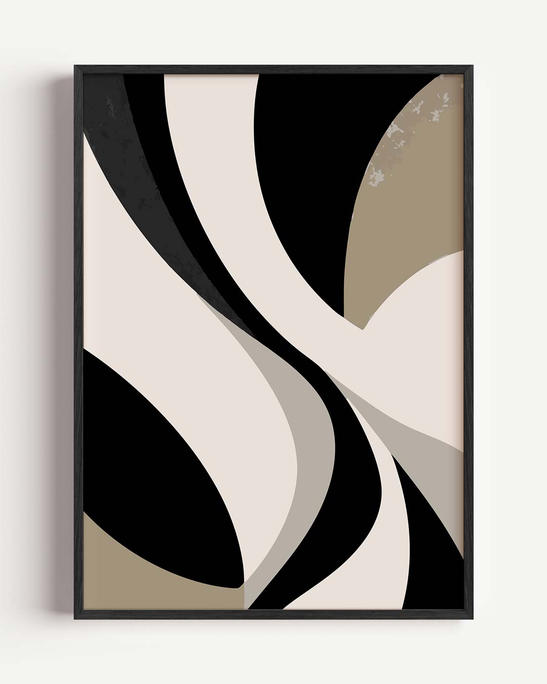 Moderne Abstracte Vormen – kleurrijke abstracte portret poster als wanddecoratie