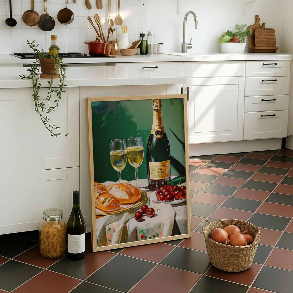 Feestelijke Tafelsfeer – staande muurposter voor keuken of eethoek