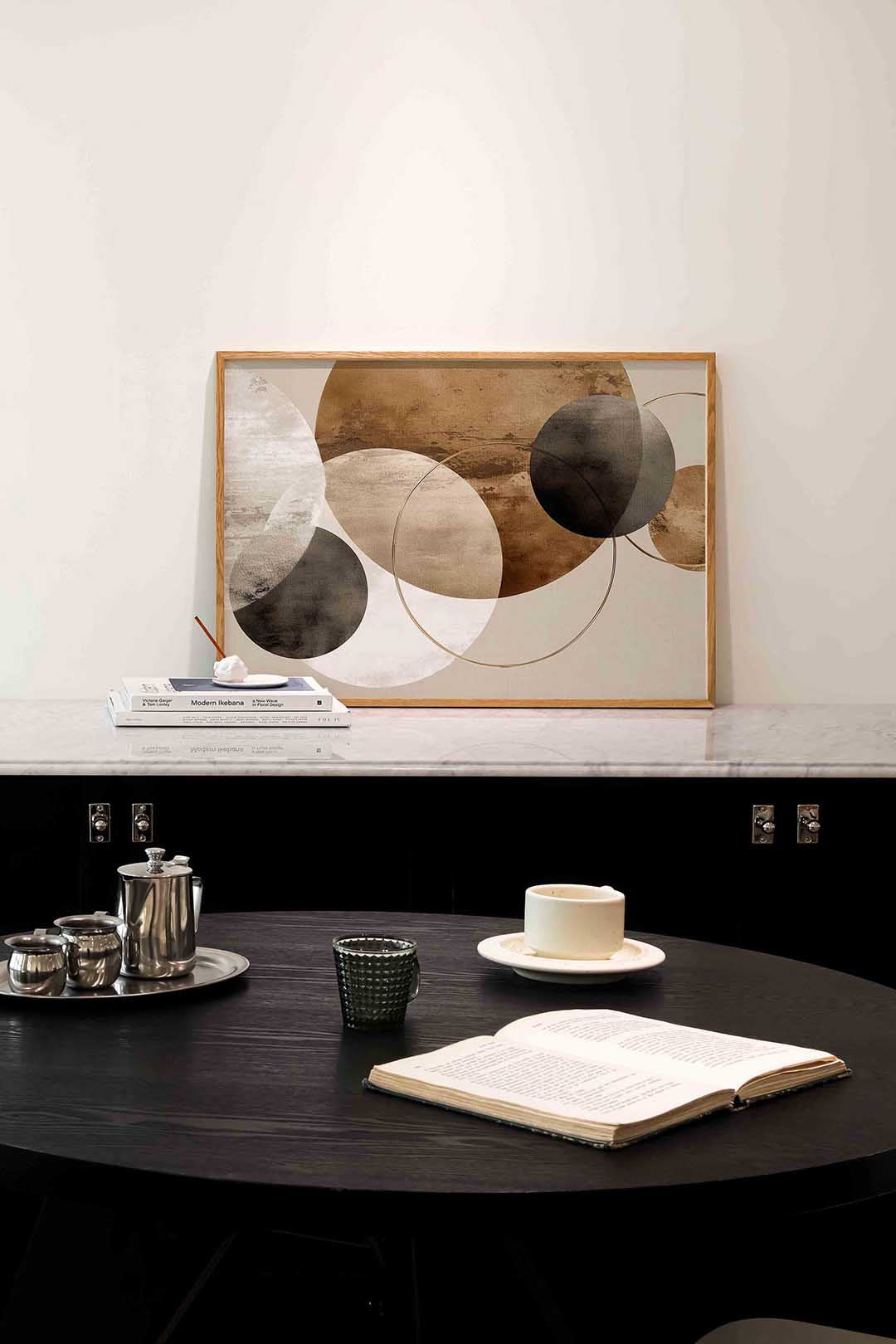 Abstracte cirkels – abstracte poster in liggend formaat