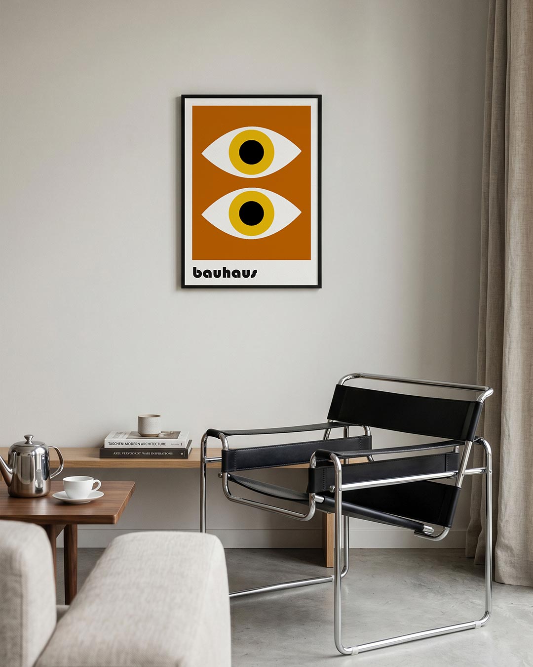 – geometrische Bauhaus poster in staand formaat