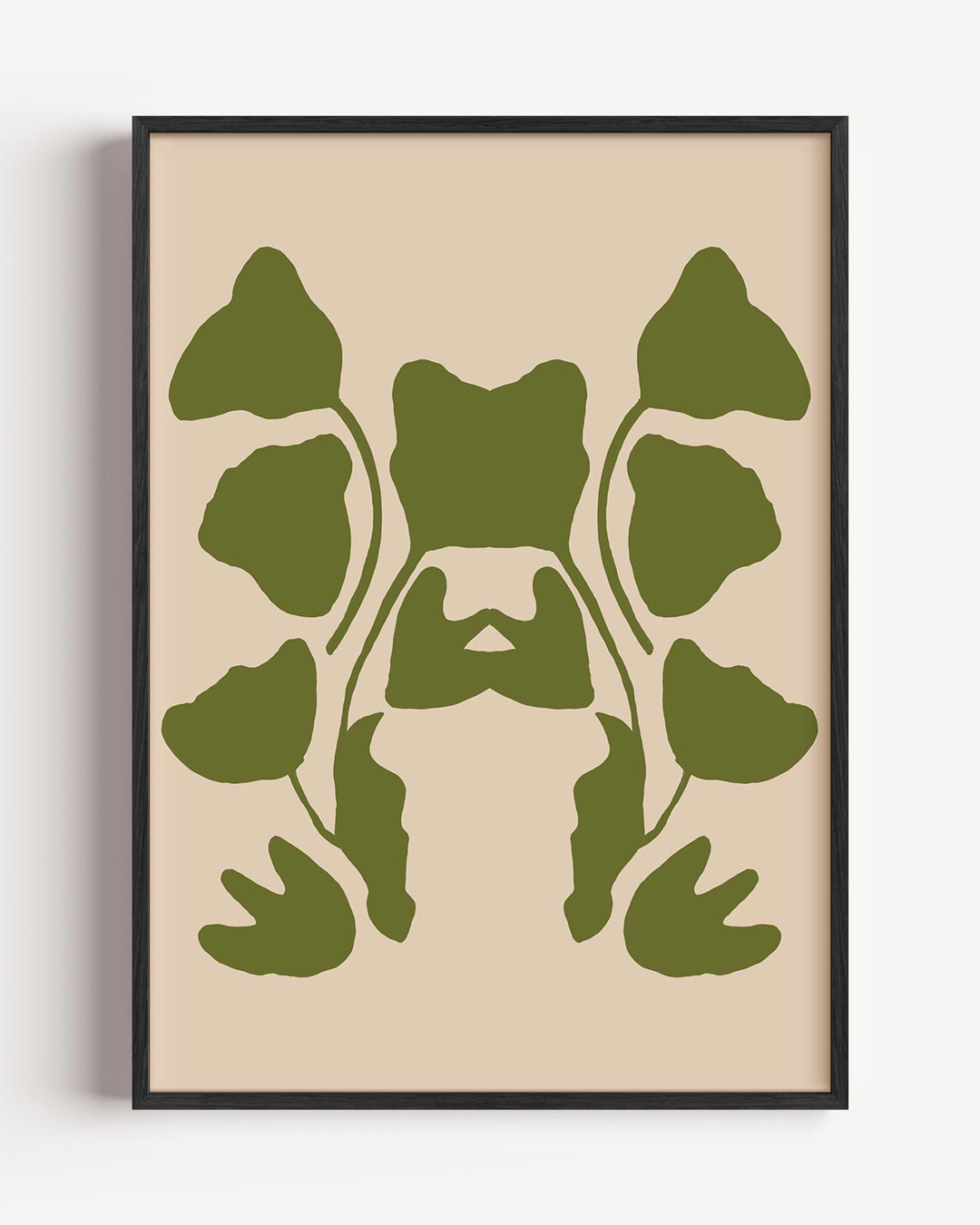 Harmonieuze Botanische Symmetrie – bloemen portret poster als wanddecoratie