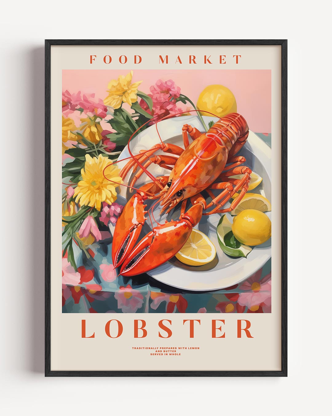 Lobster Delight – keuken portret poster als wanddecoratie