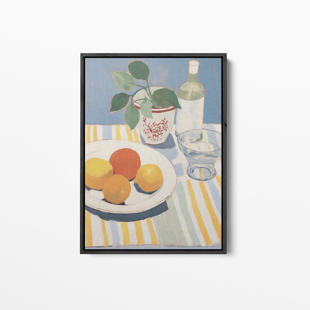 Verfrissende Zomertafel – canvas kunstwerk als wanddecoratie