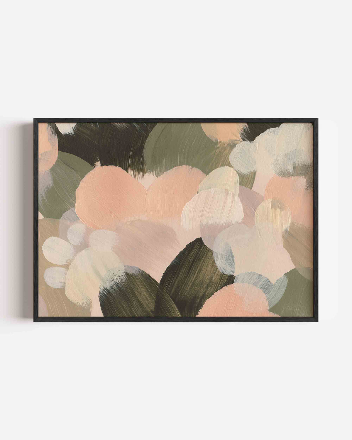 Abstracte penseelstreken – schilderkunst landscape poster als wanddecoratie