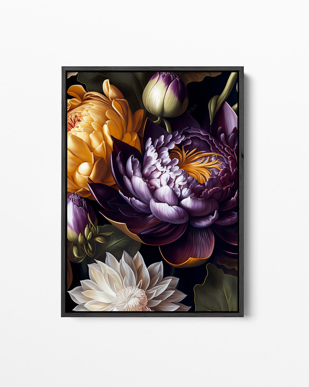 Bloemrijke harmonie – staand wanddecoratie kunstwerk