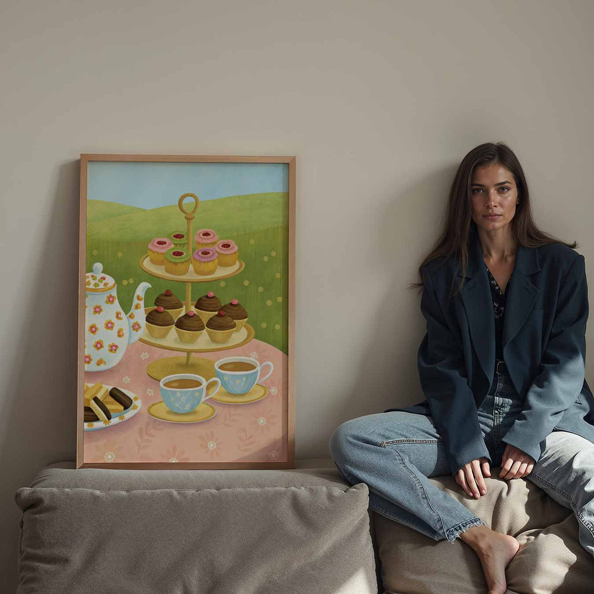 High Tea Sfeervol – staande keuken wanddecoratie van WallArtistic