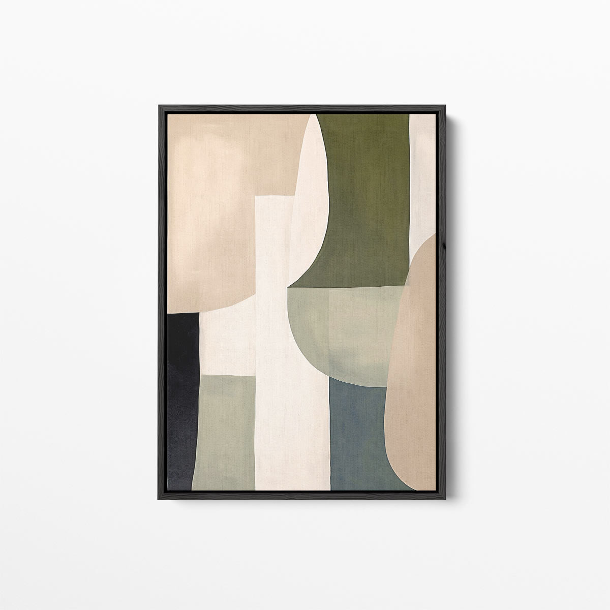 Abstracte Harmonie in Aardetinten – canvas kunstwerk als wanddecoratie