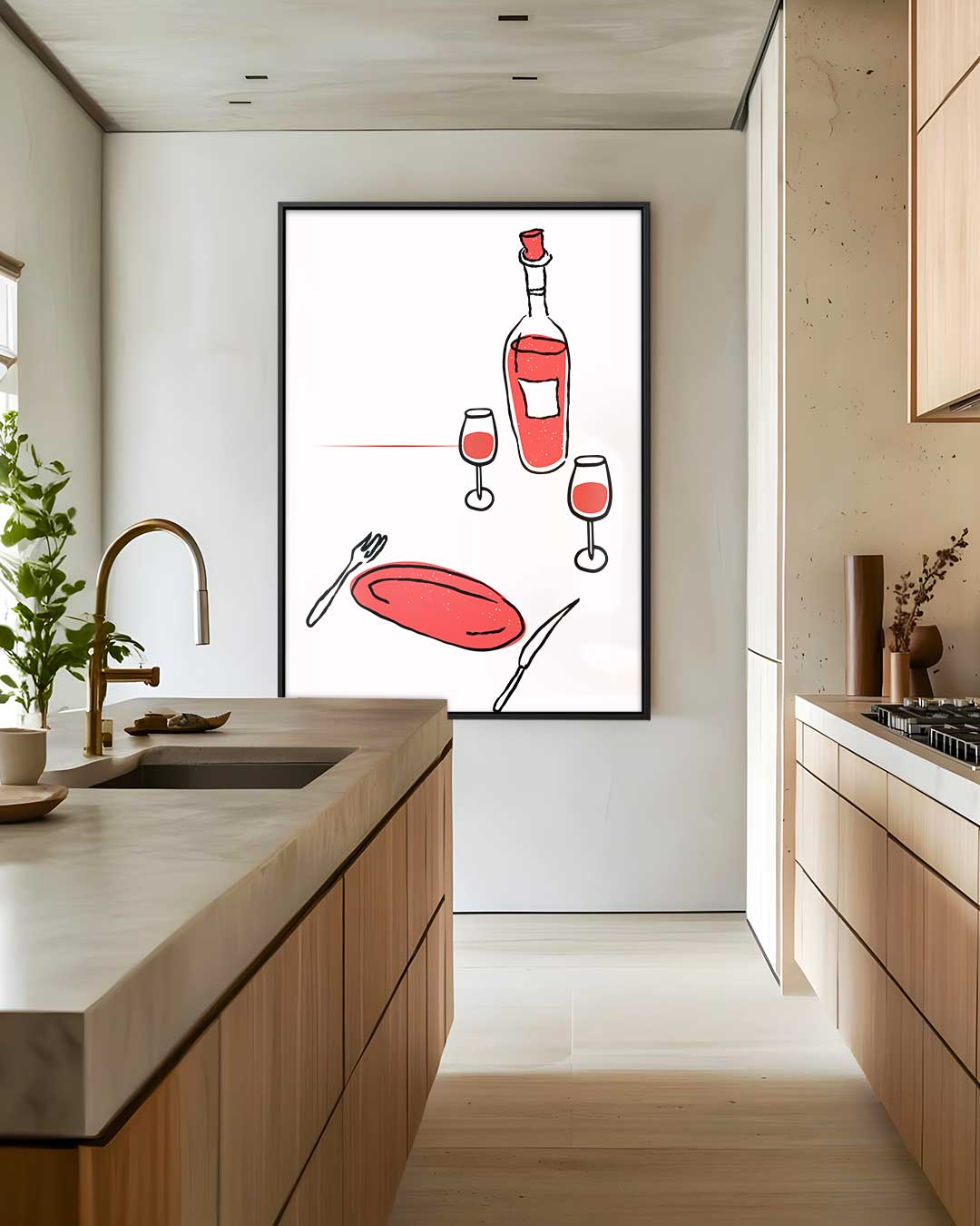 Eenvoudig Tafereel – staand kunstwerk voor modern interieur