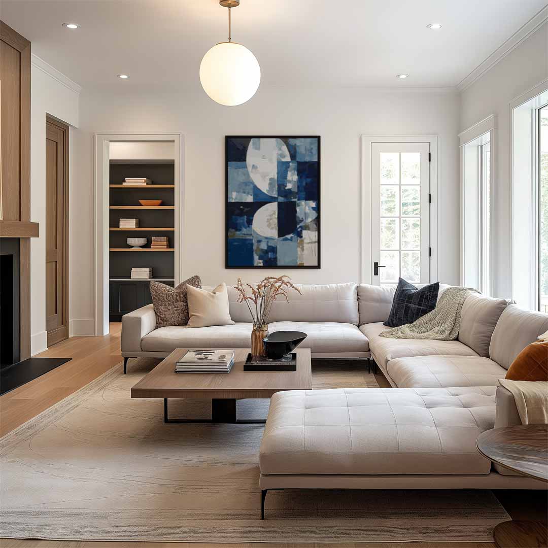 Nachtelijke Reflecties – staand kunstwerk voor modern interieur