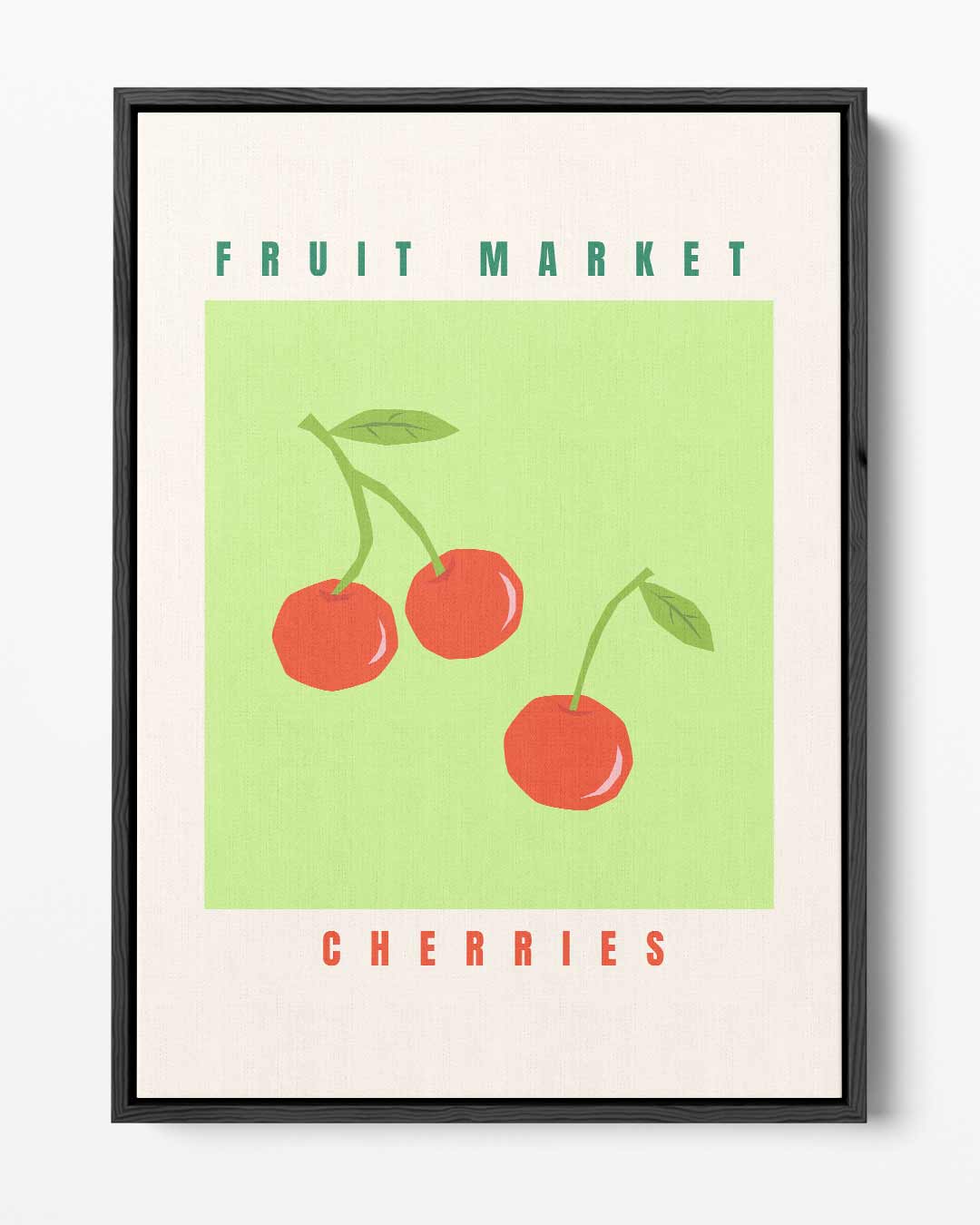 Fruitmarkt Kersenposter – portret kunstwerk als wanddecoratie
