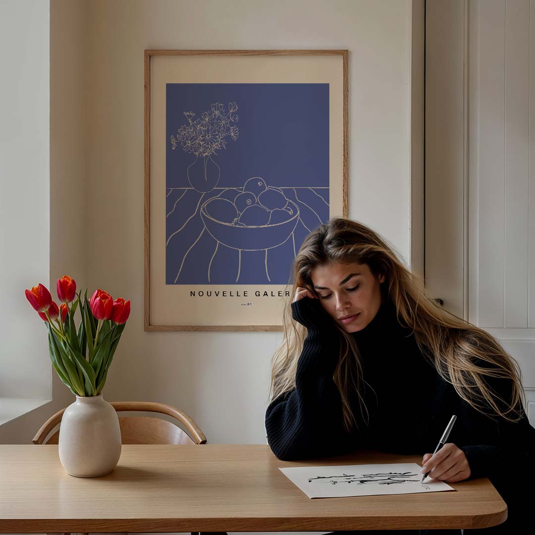 Artistieke Bloemstilleven – bloemen poster in staand formaat