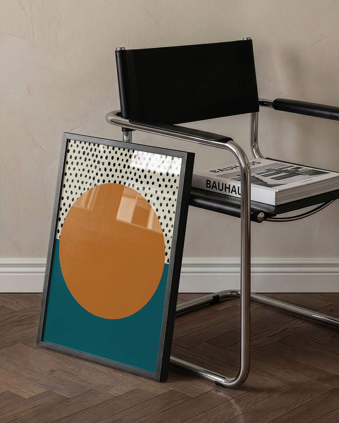 Vorm en ritme – staande Bauhaus poster voor aan de muur