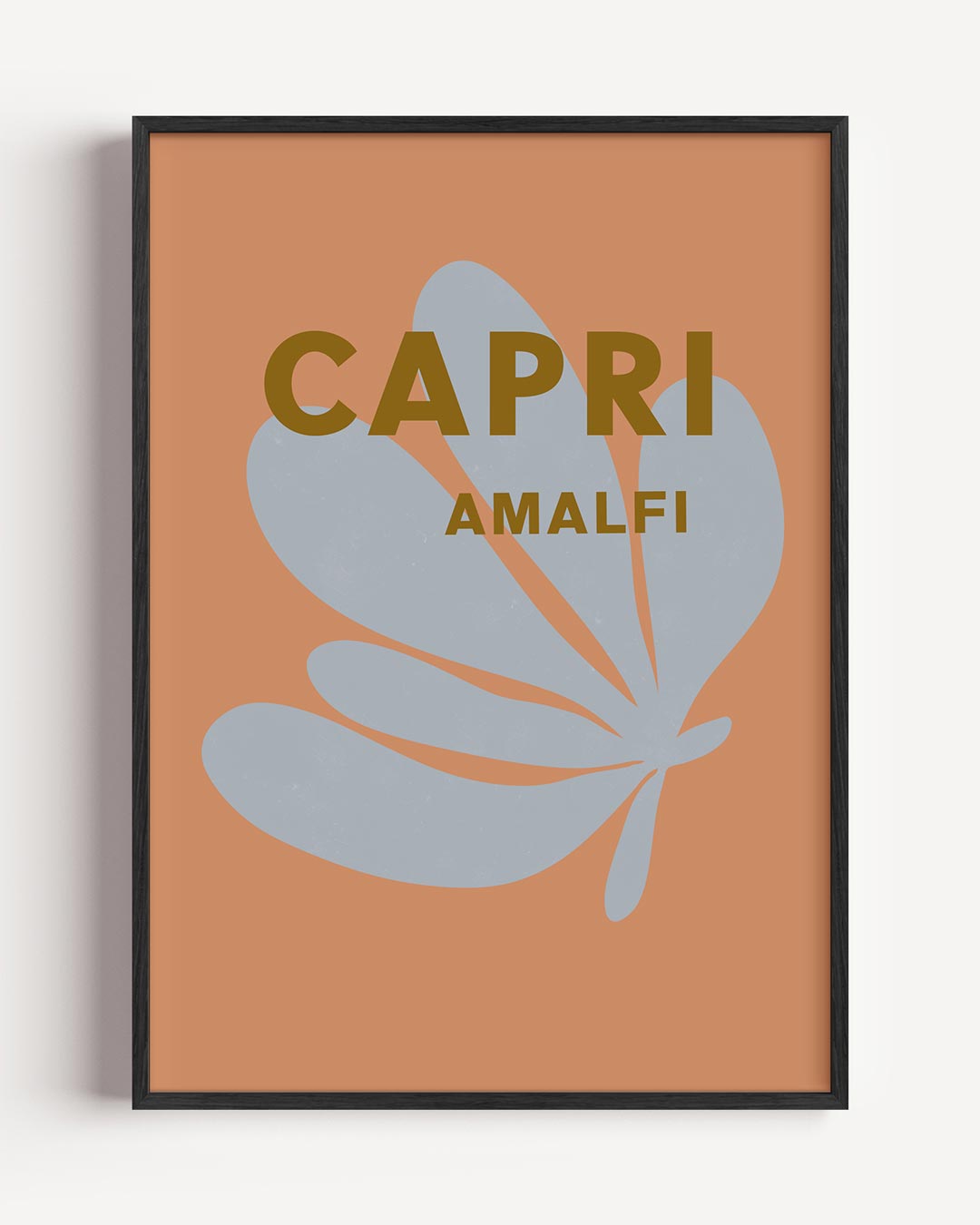Capri Amalfi Modern Art – zomer portret poster als wanddecoratie