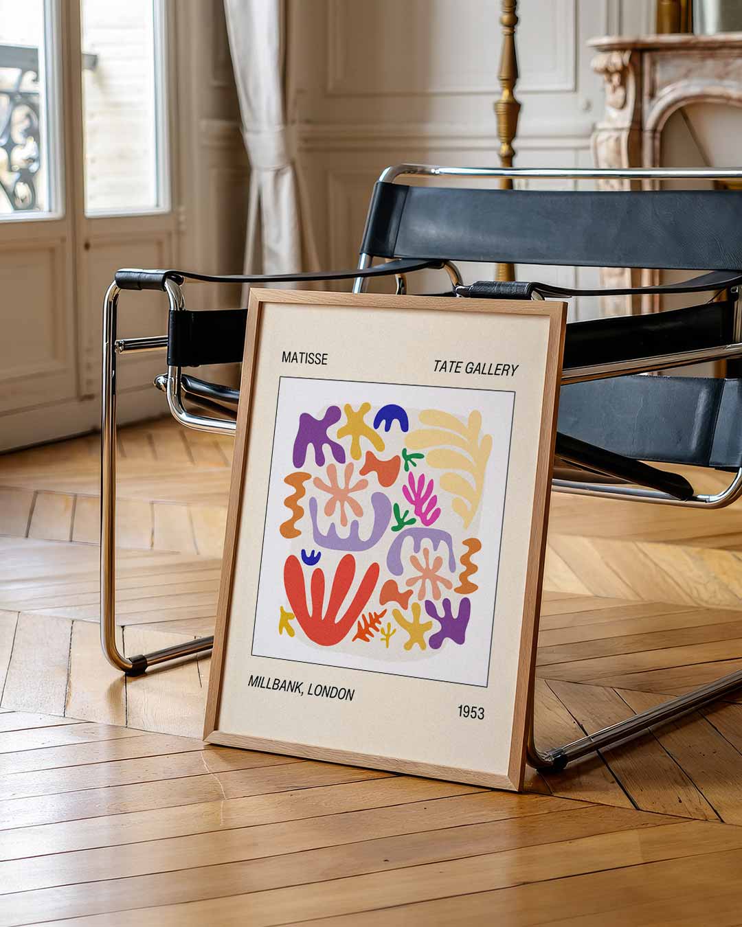 Kleurrijke Abstracte Kunstposter – staande abstracte wanddecoratie van WallArtistic