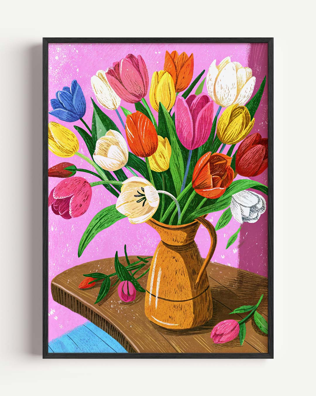 Tulpenpracht – bloemen portret poster als wanddecoratie
