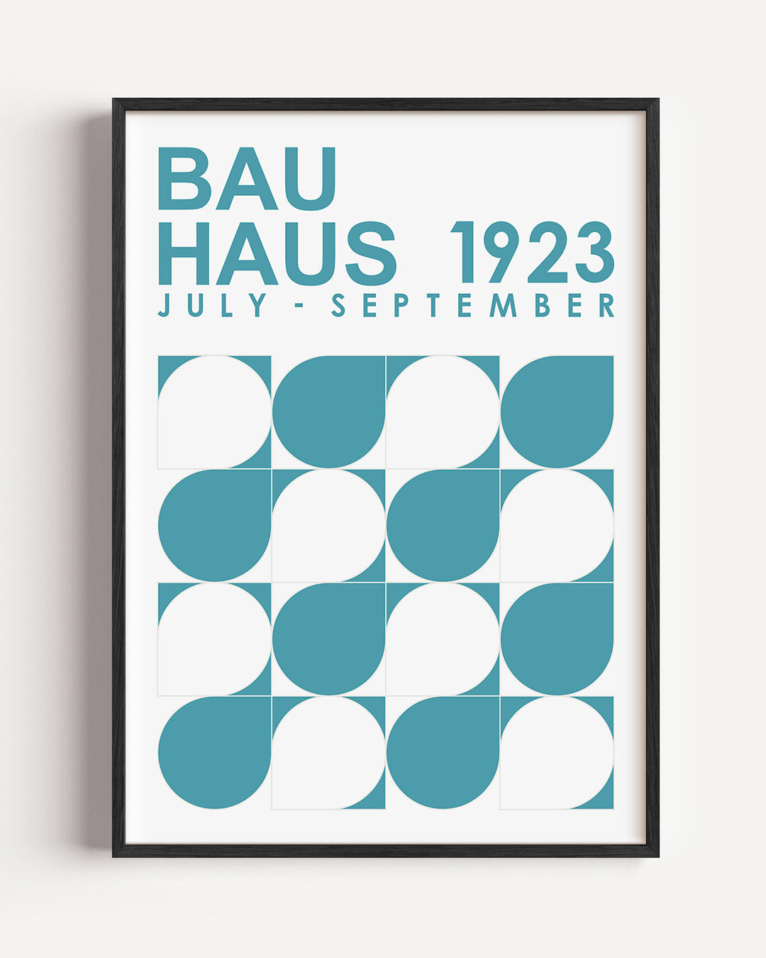 Vorm en kleur – staande Bauhaus poster als wanddecoratie