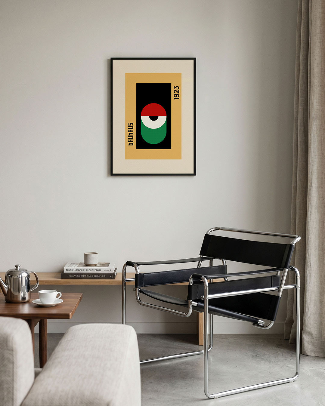 Abstracte – geometrische Bauhaus poster in staand formaat
