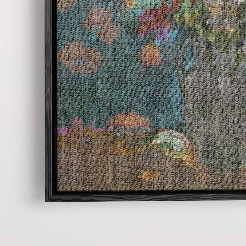 Bloemrijke Overvloed – modern portret kunstwerk van WallArtistic