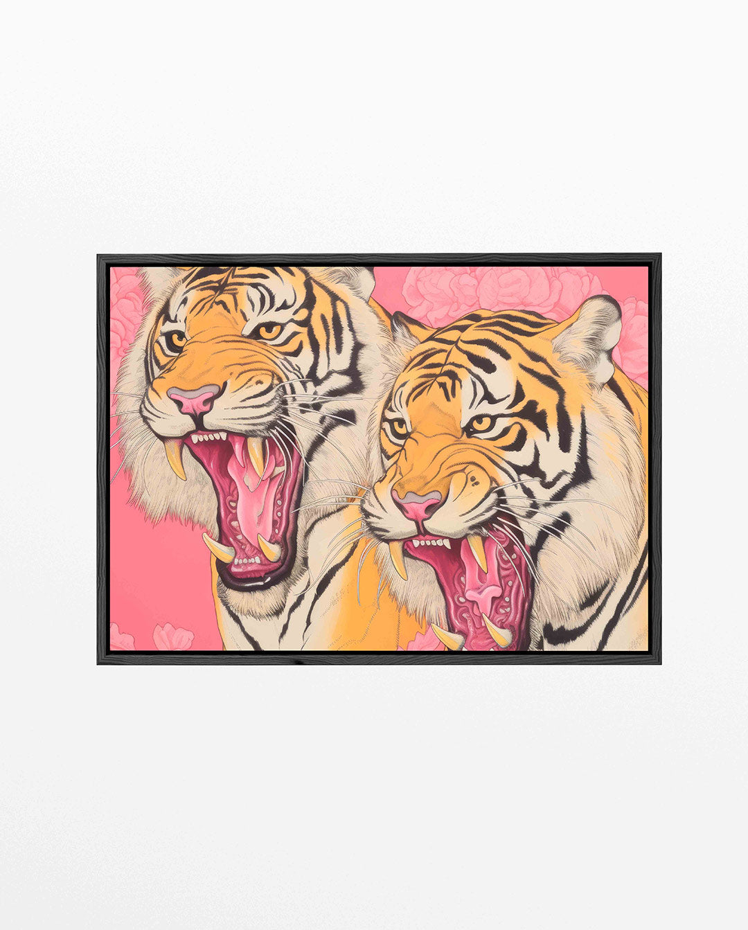 Twee tijgers – liggend dieren kunstwerk