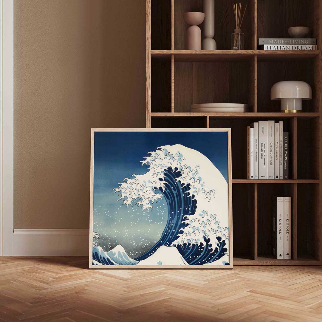 Grote golf – kleurrijke vierkante wanddecoratie van WallArtistic