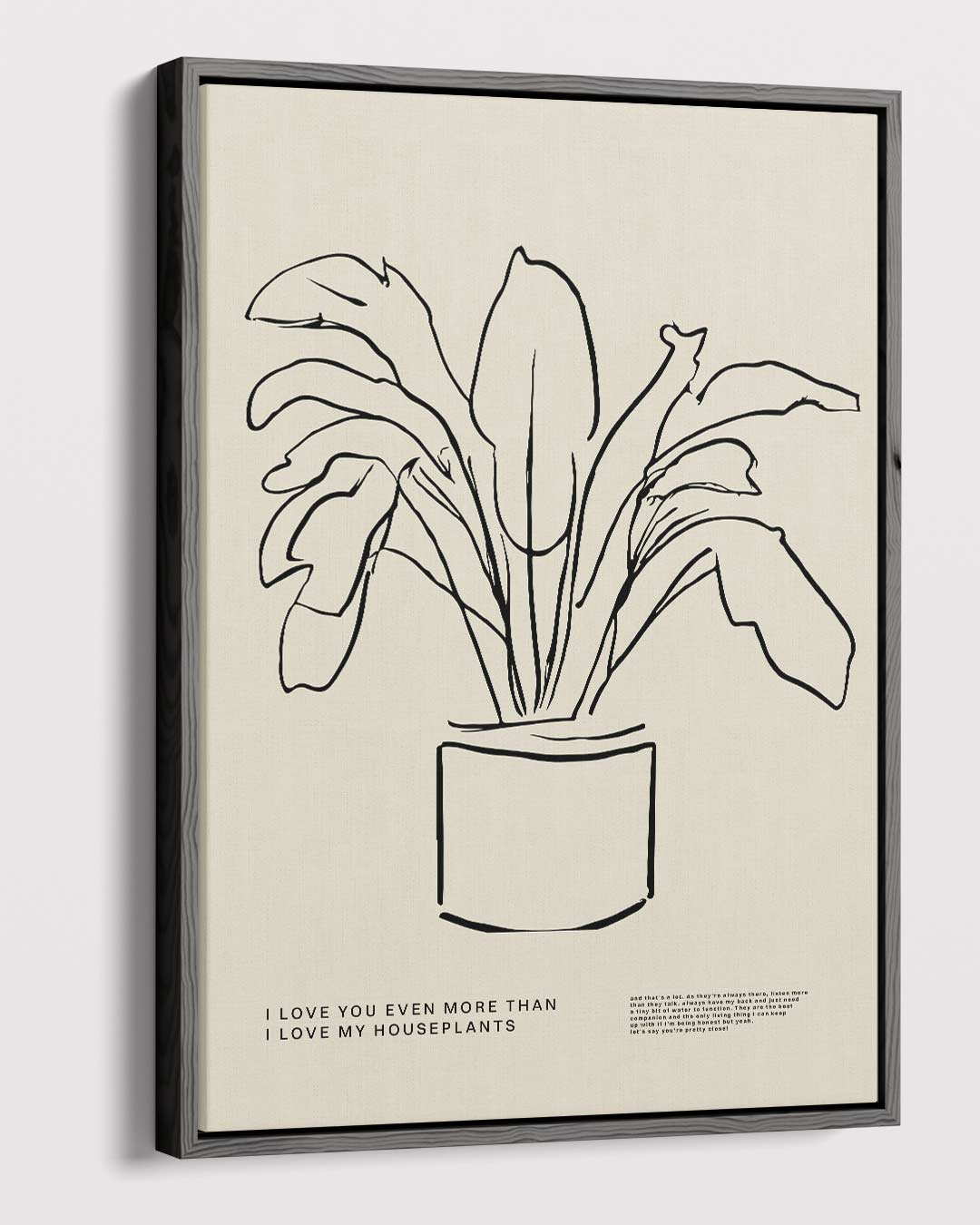 Liefde voor Kamerplanten Poster – dibond kunstwerk als wanddecoratie