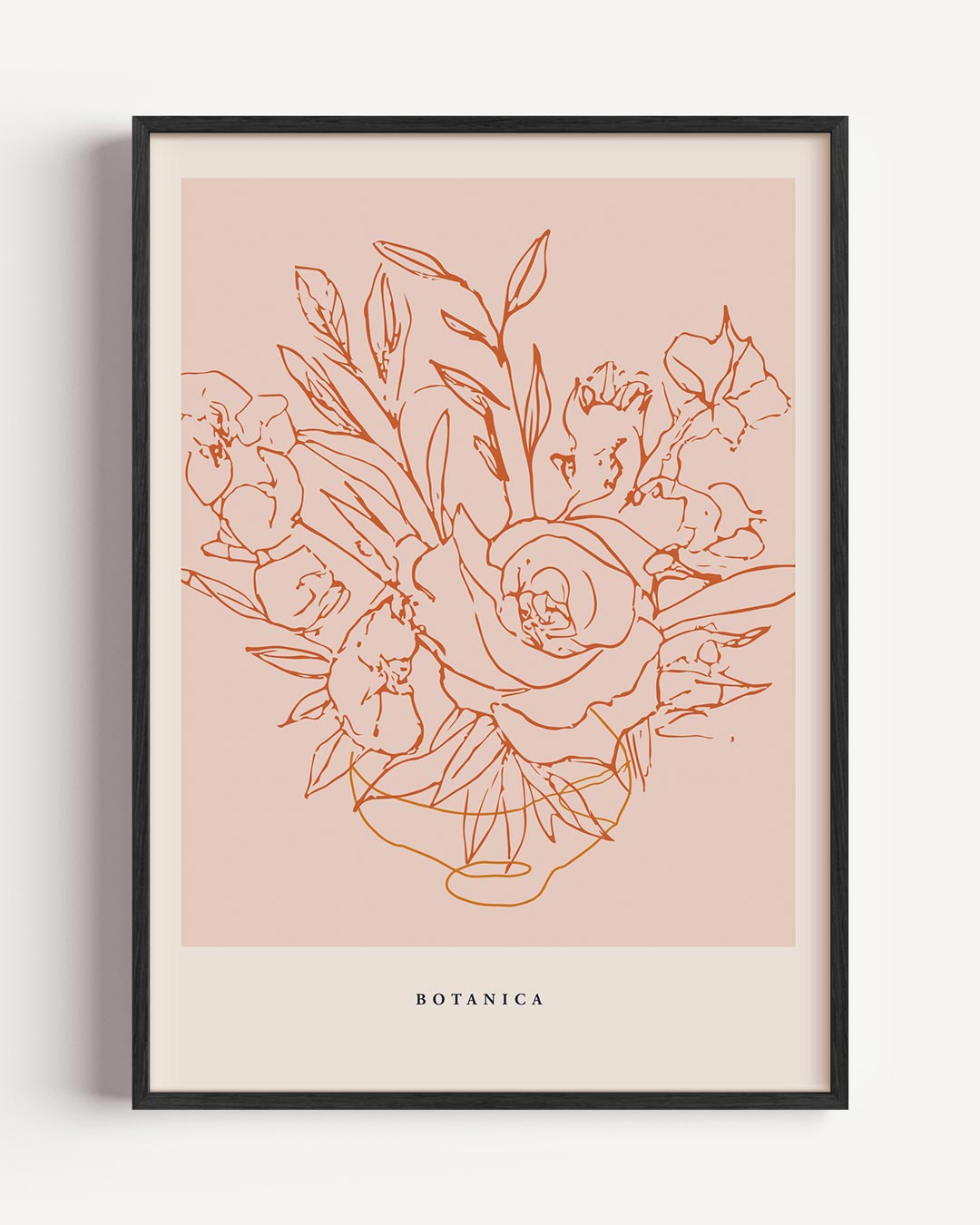 Botanische Bloemillustratie – keuken portret poster als wanddecoratie