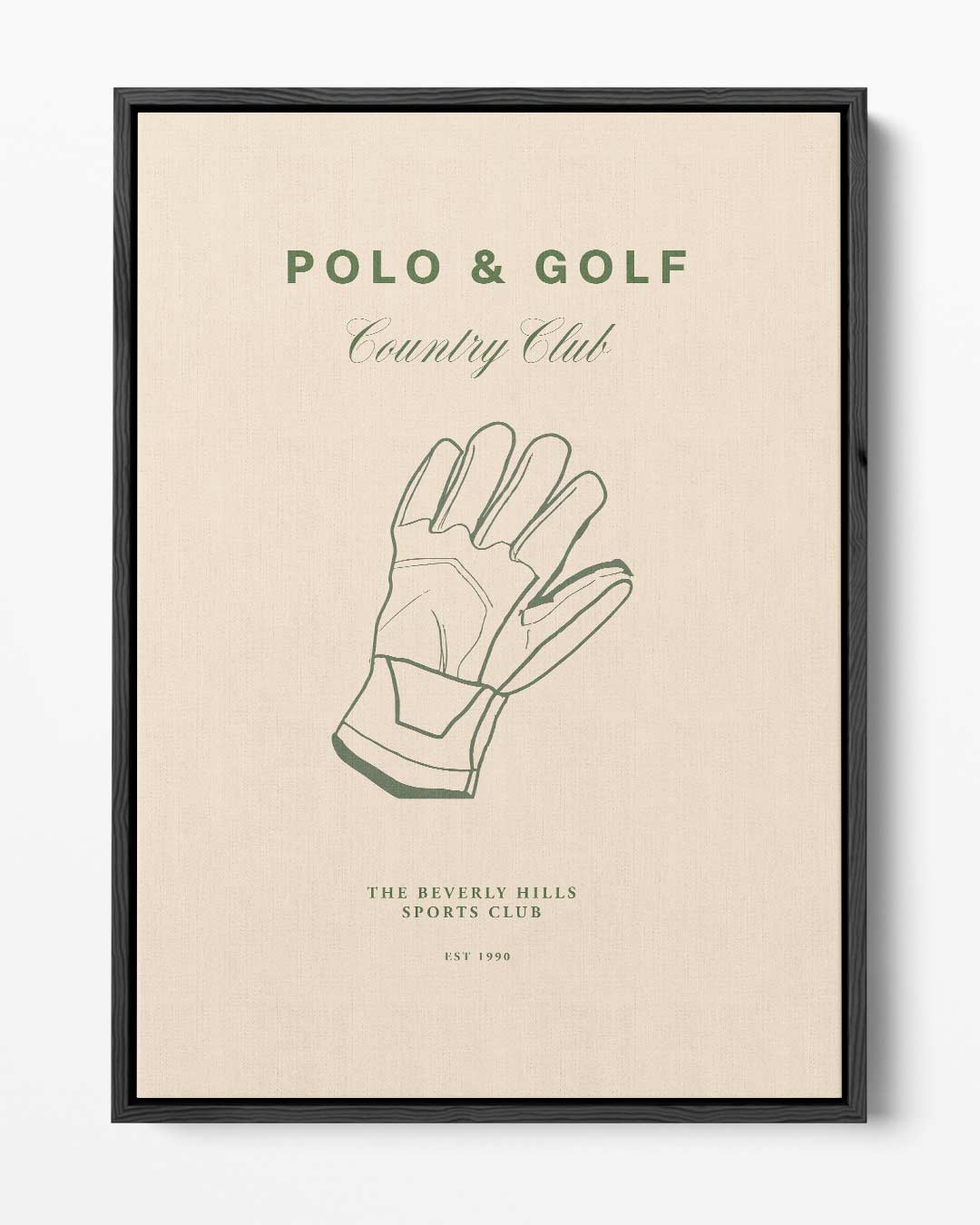 Elegante Polo & Golf Illustratie – portret kunstwerk als wanddecoratie