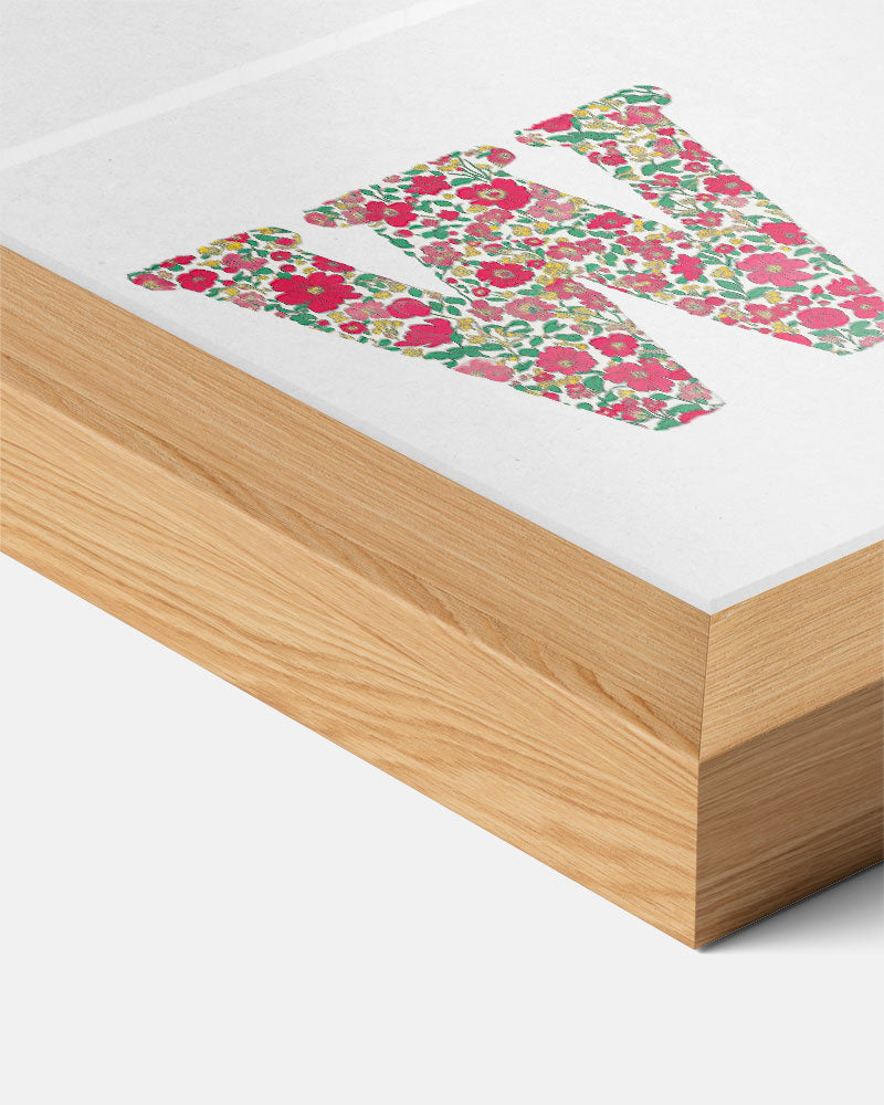 Bloemenpracht Letterposter – kids poster als vrolijke staande wanddecoratie
