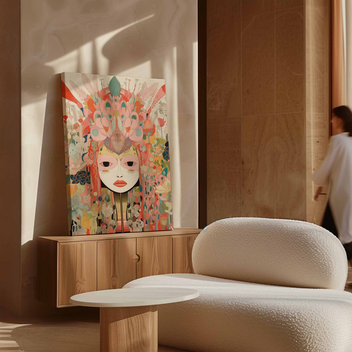 Vrolijke Fantasiegezichten – modern portret kunstwerk van WallArtistic