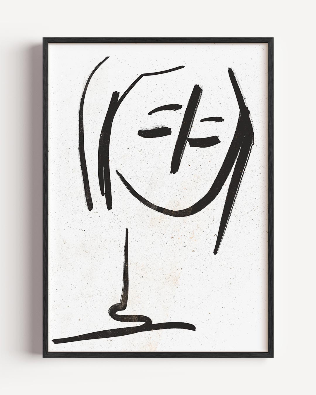 Eenvoudige Elegantie Meisje – vrouwelijk portret poster als wanddecoratie