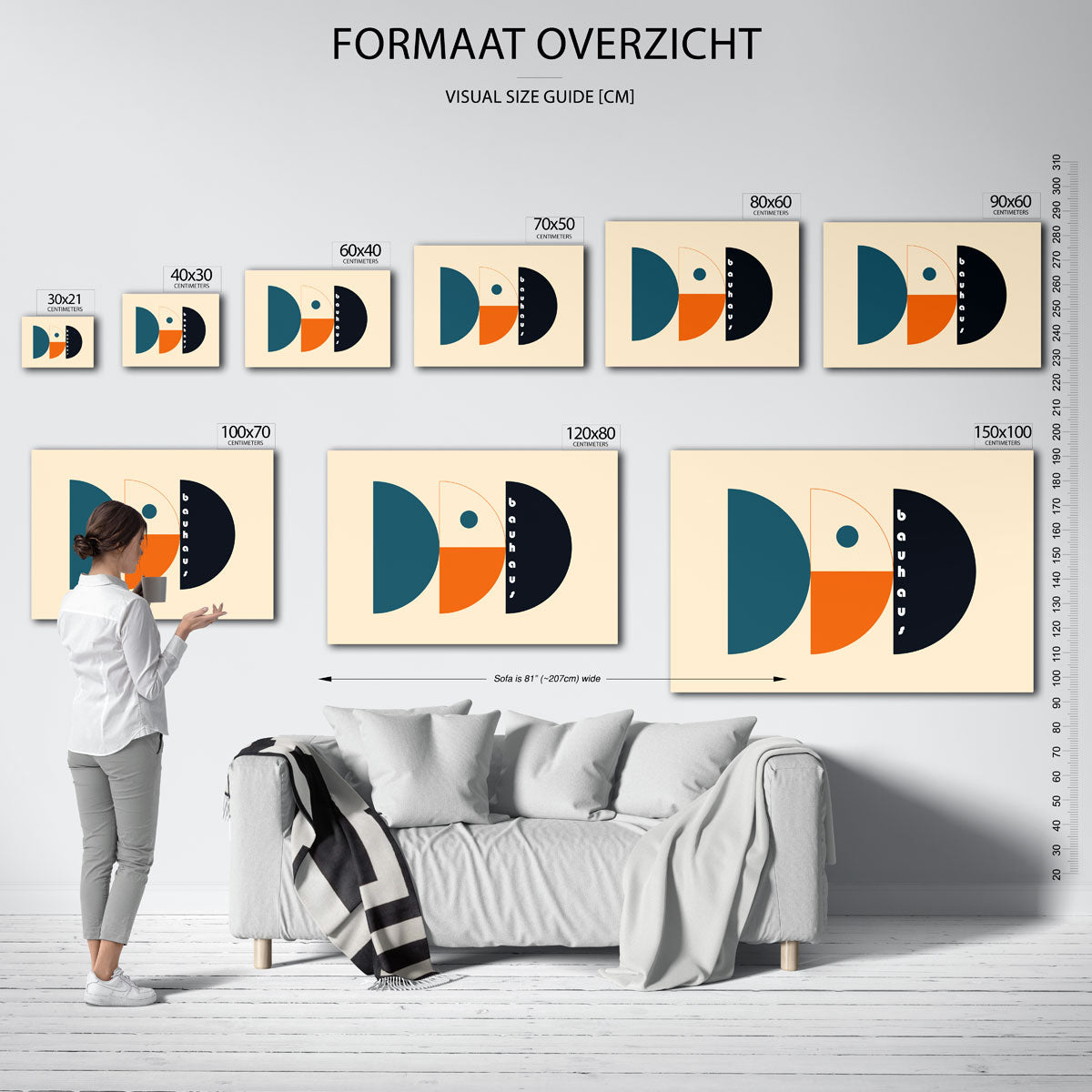 Vorm en balans – Bauhaus poster als geometrische wanddecoratie