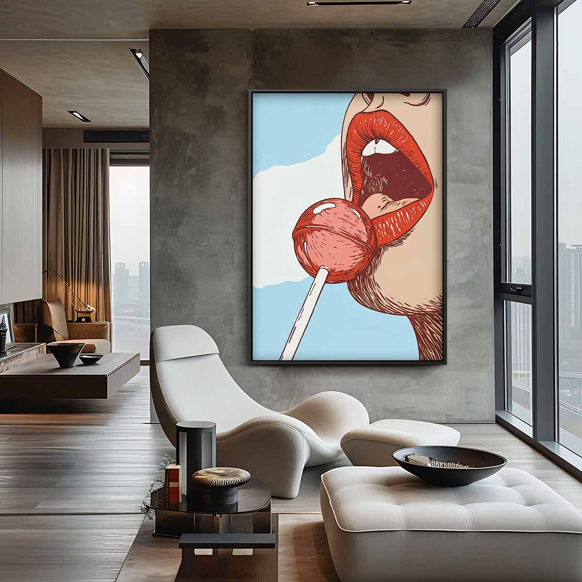 Zoete Verleiding – canvas wanddecoratie in portret formaat