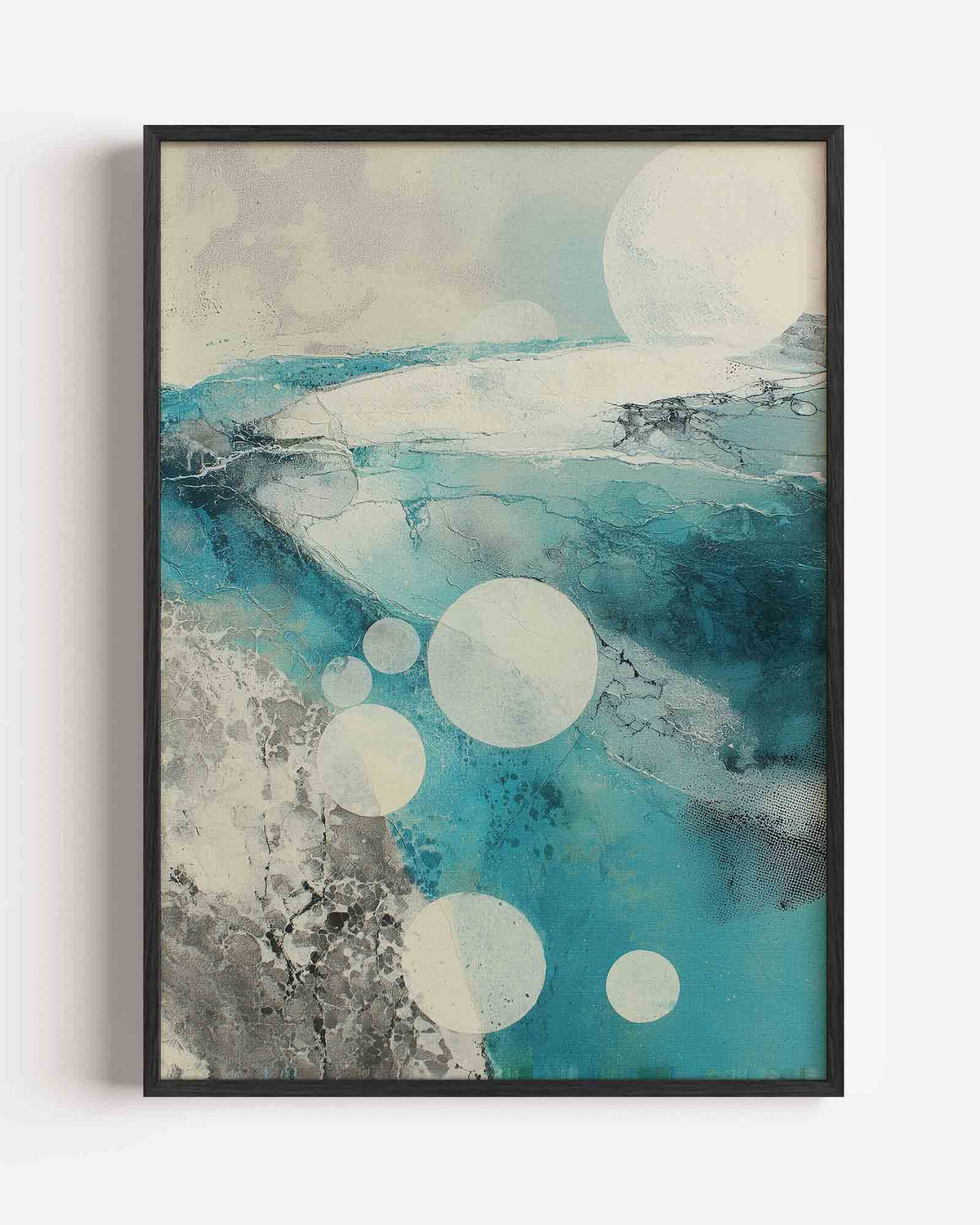 Abstracte cirkels – abstracte portret poster als wanddecoratie