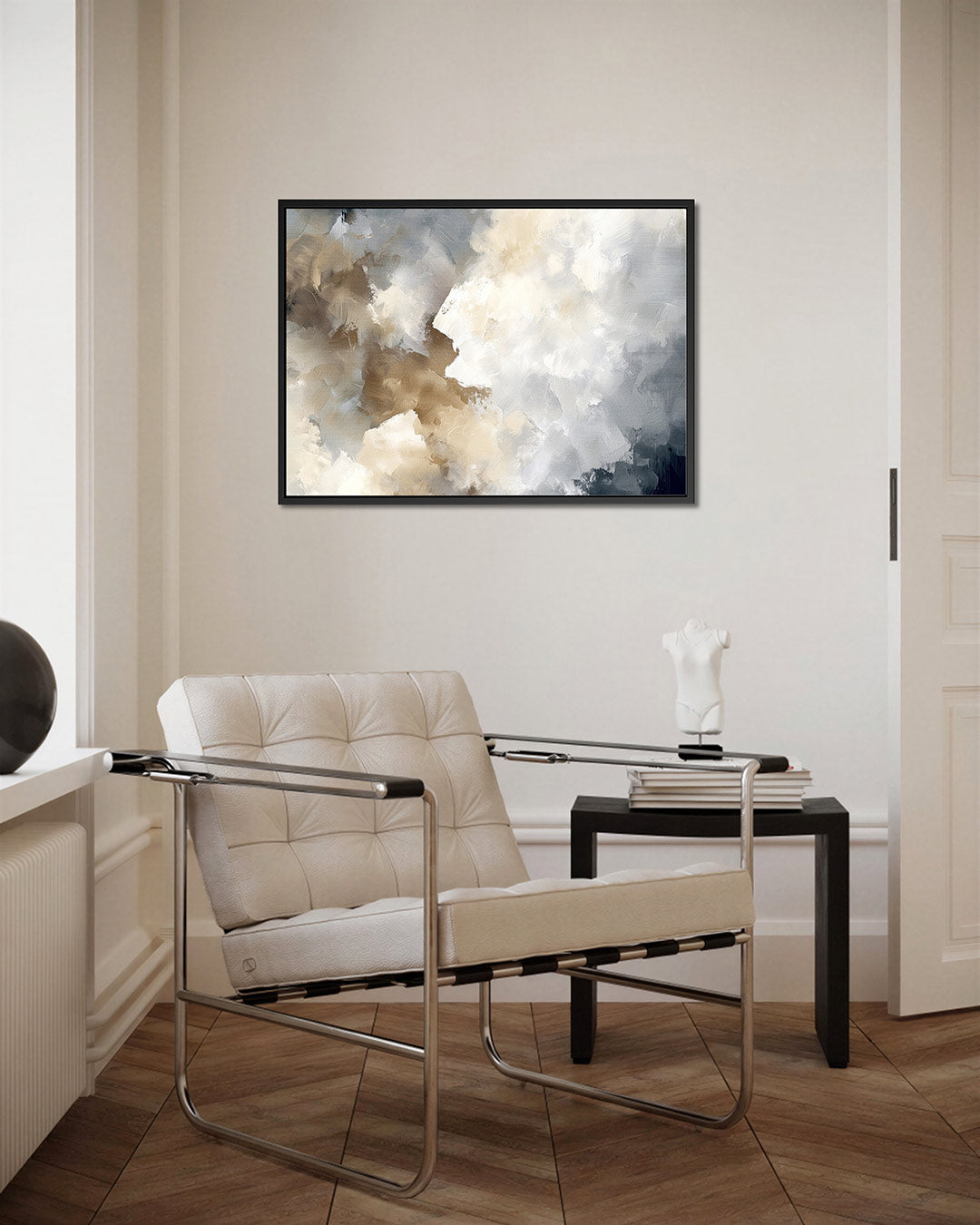 Zachte kleuren compositie – kunstwerk op canvas, dibond of plexiglas