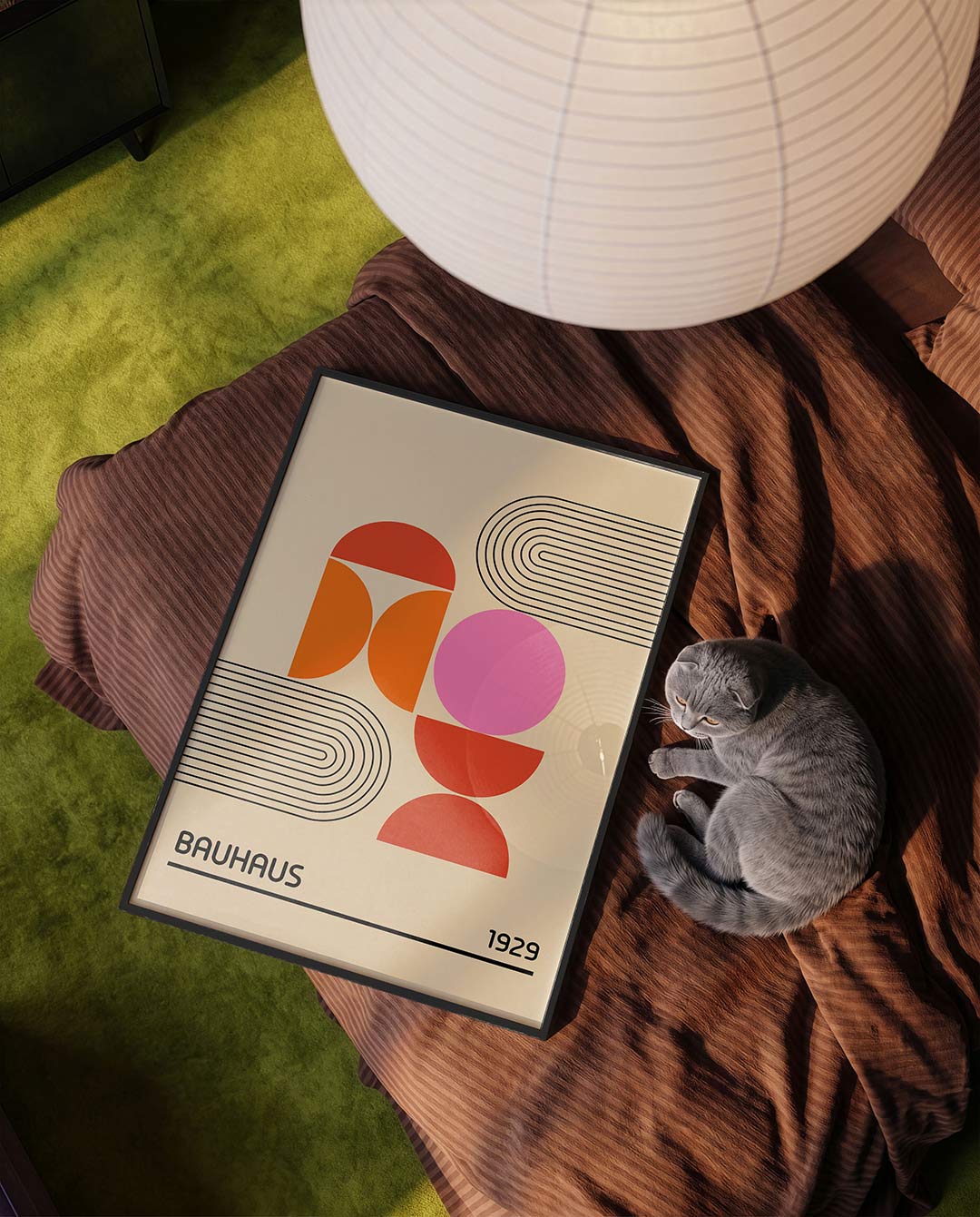 Vormen en lijnen – moderne Bauhaus wandkunst als poster