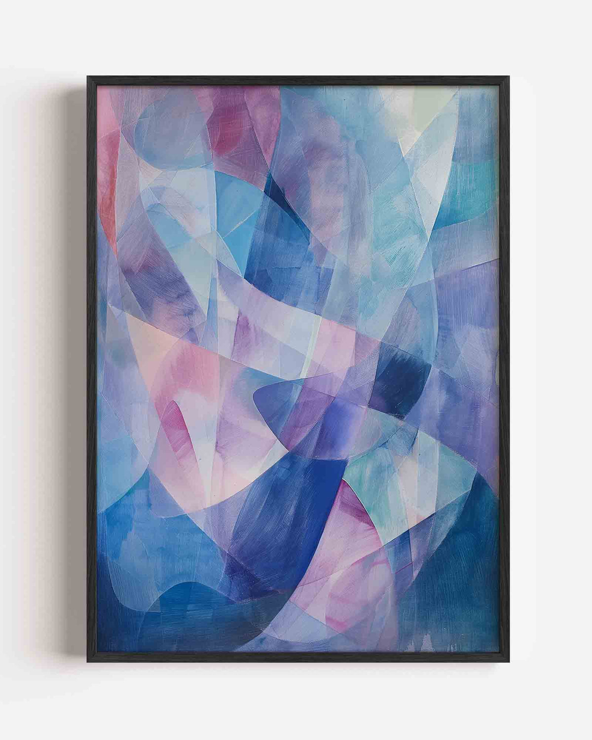 Abstracte vormen – hedendaagse illustratie portret poster als wanddecoratie