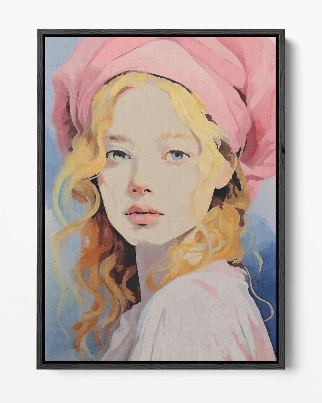 Dromerige Blik – portret kunstwerk als wanddecoratie