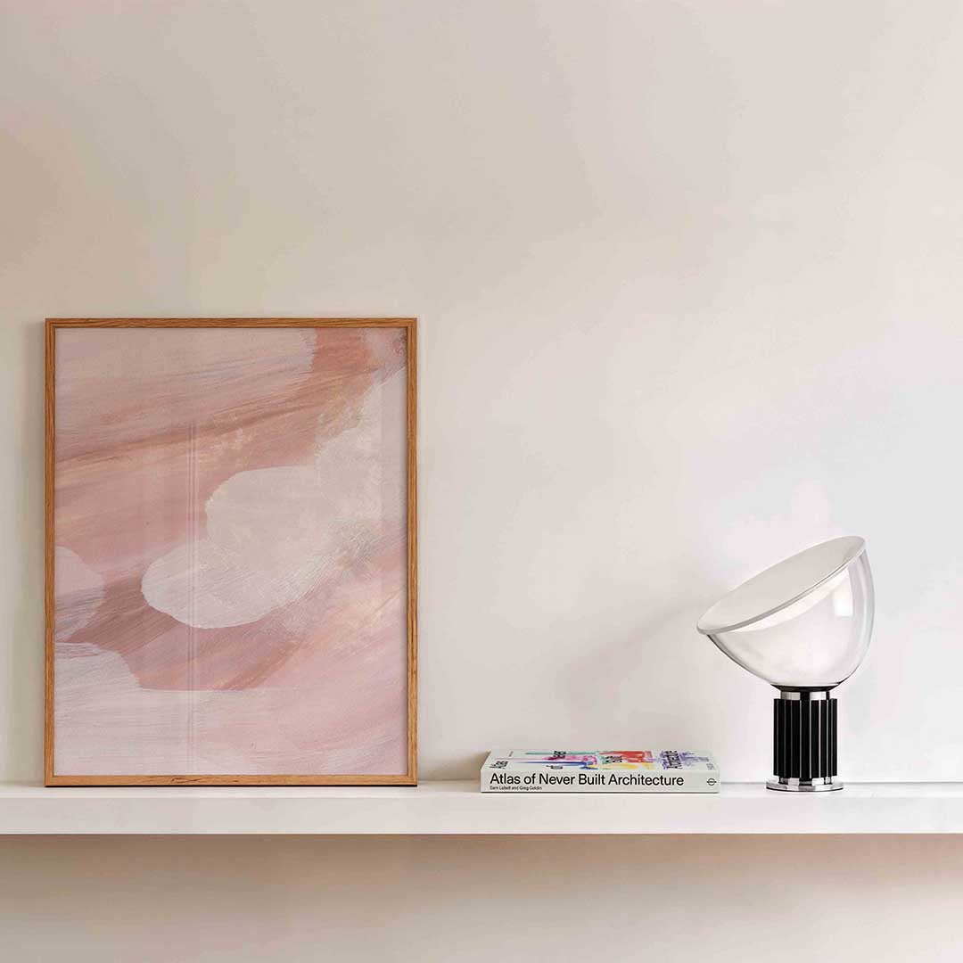 Abstracte penseelstreken – schilderkunst als moderne portret poster